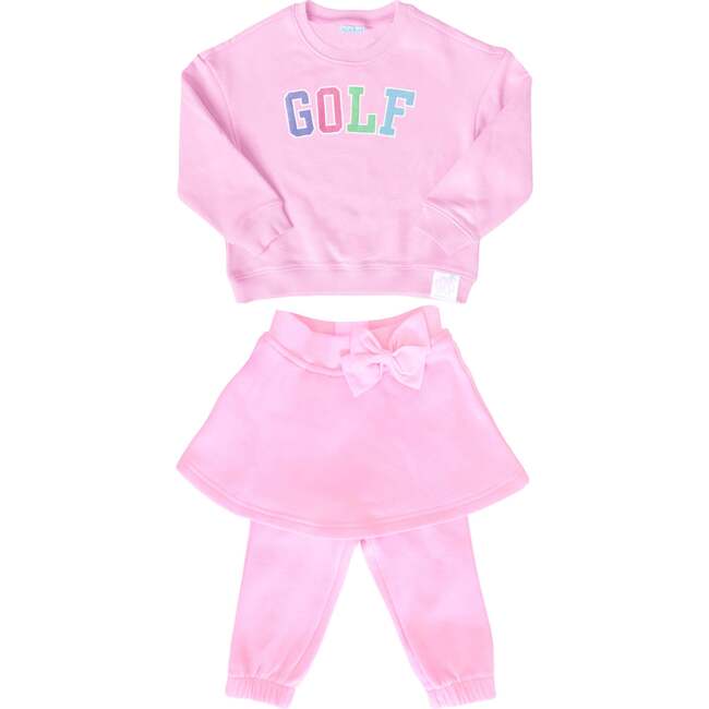 Golf Skirted Sweatsuit, Pink