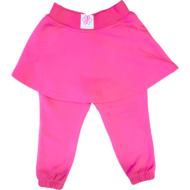 Skirted Bow Joggers, Hot Pink - Sweatpants - 2