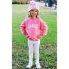 Hearts Bobble Hat/Mittens Bundle, Pink - Winter Hats - 2