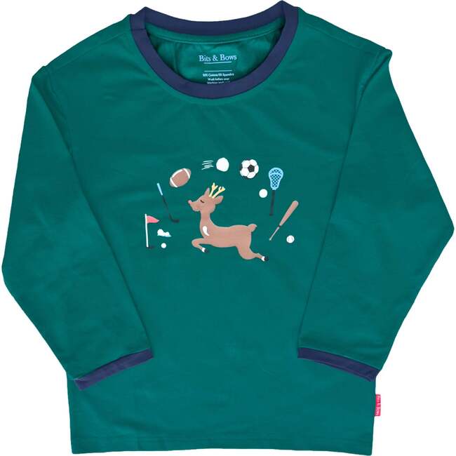 Reindeer Games Long Sleeve Shirt, Green