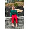 Reindeer Games Long Sleeve Shirt, Green - T-Shirts - 2 - thumbnail