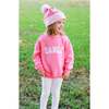 Hearts Bobble Hat/Mittens Bundle, Pink - Winter Hats - 3