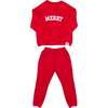 Merry Sweatsuit, Red - Loungewear - 1 - thumbnail