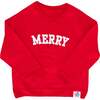 Merry Sweatshirt, Red - Sweatshirts - 1 - thumbnail