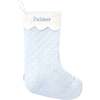 Quilted Christmas Stocking, Blue - Stockings - 1 - thumbnail