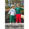 Reindeer Games Long Sleeve Shirt, Green - T-Shirts - 3 - thumbnail