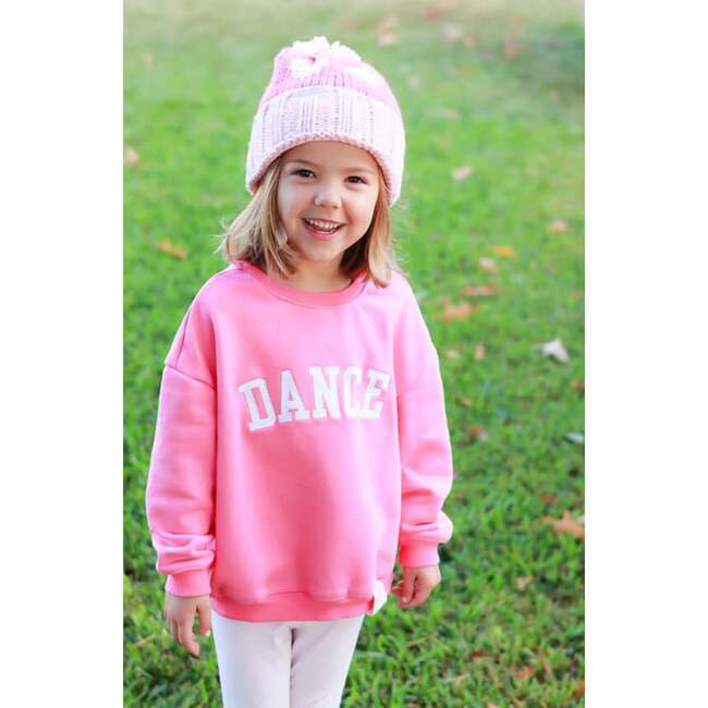 Hearts Bobble Hat/Mittens Bundle, Pink - Winter Hats - 4