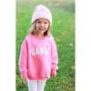 Hearts Bobble Hat/Mittens Bundle, Pink - Winter Hats - 4