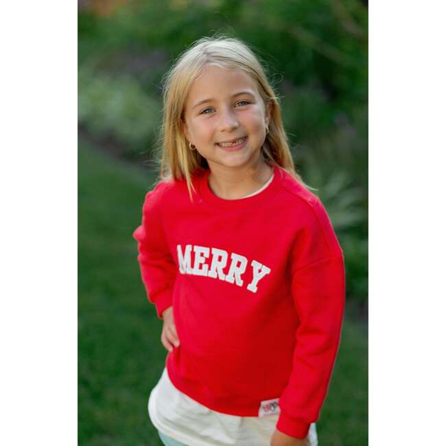 Merry Sweatshirt, Red - Sweatshirts - 2