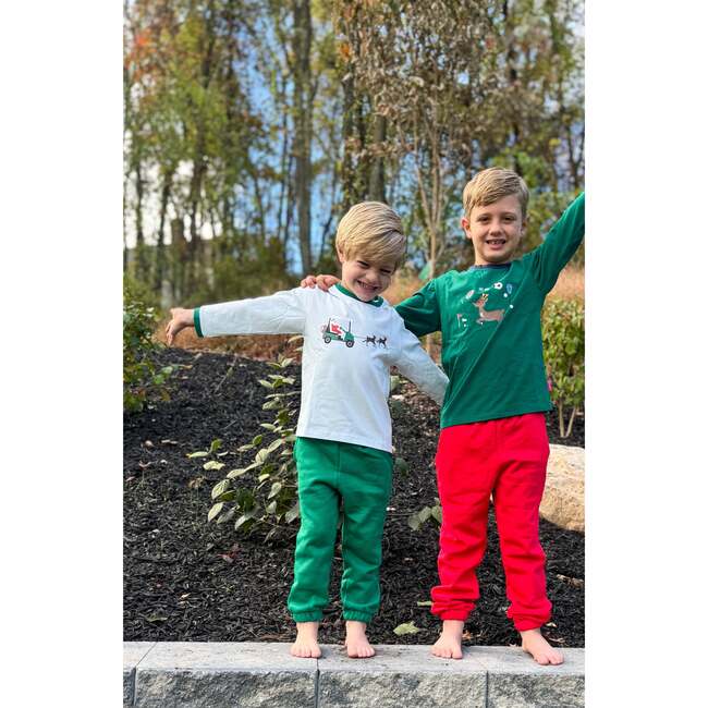 Reindeer Games Long Sleeve Shirt, Green - T-Shirts - 4