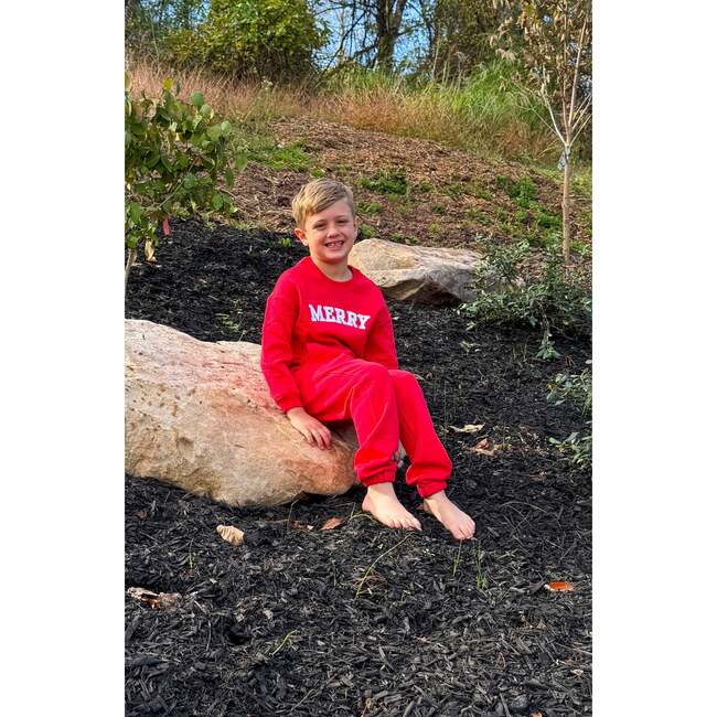 Merry Sweatsuit, Red - Loungewear - 4