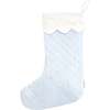 Quilted Christmas Stocking, Blue - Stockings - 3