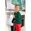 Reindeer Games Long Sleeve Shirt, Green - T-Shirts - 5 - thumbnail