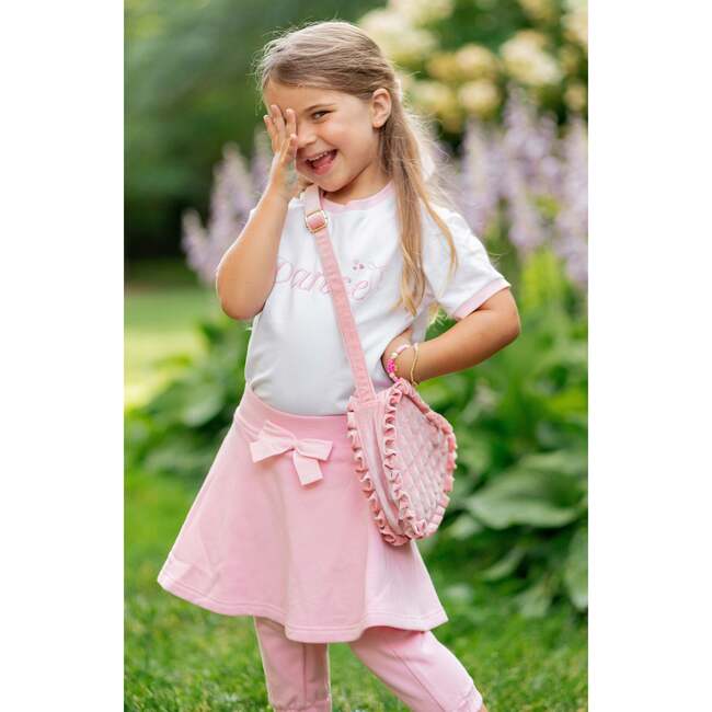 Quilted Velvet Heart Purse, Pink - Bags - 6