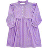 Pima Cotton Ruffle Dress, Purple Carousel - Dresses - 1 - thumbnail