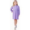 Pima Cotton Ruffle Dress, Purple Carousel - Dresses - 2
