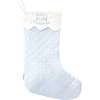 Baby's 1st Christmas Stocking, Blue - Stockings - 1 - thumbnail