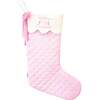 Baby's 1st Christmas Stocking, Pink - Stockings - 1 - thumbnail