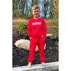Merry Sweatsuit, Red - Loungewear - 7 - thumbnail
