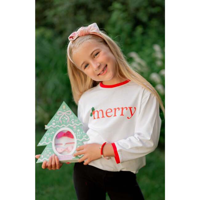 Christmas Tree Bows & Bracelet Gift Set, Green - Bracelets - 2