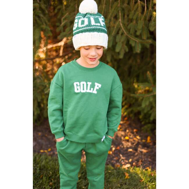 GOLF Bobble Hat/Mittens Bundle, Green - Winter Hats - 2