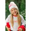 Merry Long Sleeve Shirt, White/Red - T-Shirts - 5