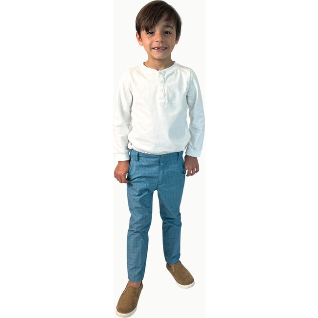 Boys' Chinos, Blue Dino - Pants - 3