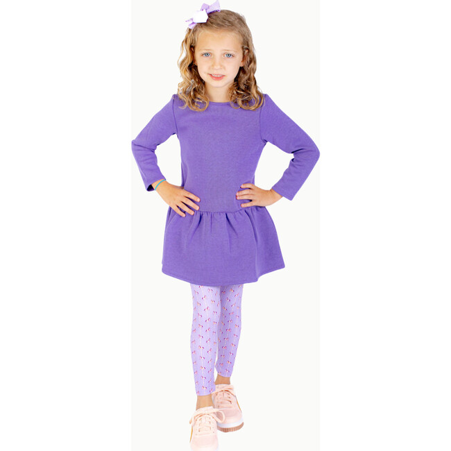 Long Sleeve Tennis Dress, Purple