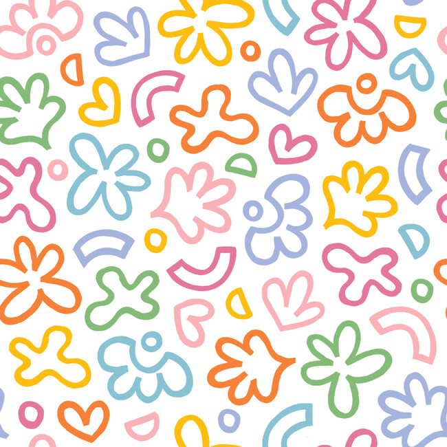 Drop Waist Dress, Rainbow Doodle - Dresses - 3