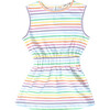 Tennis Dress, Rainbow Heart Stripe - Dresses - 1 - thumbnail