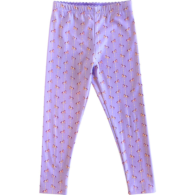 Nylon Leggings, Purple Carousel