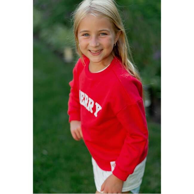 Merry Sweatshirt, Red - Sweatshirts - 6