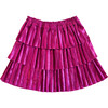 Ruffle Skirt, Purple Metallic - Skirts - 1 - thumbnail