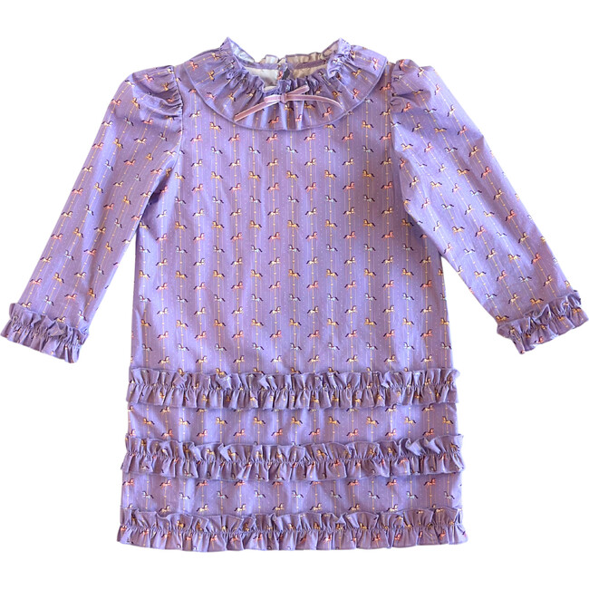 Ruffle Dress, Purple Carousel