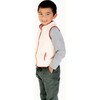 Boys' Sherpa Vest, Red Dino - Vests - 2