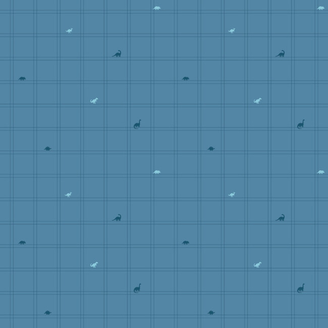 Boys' Button Down, Blue Dino - Button Downs - 3