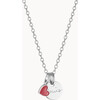 Personalized Valentine's Disc Necklace, Sterling Silver - Necklaces - 1 - thumbnail