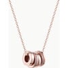 Personalized Unity Necklace, 18K Rose Gold Plated - Necklaces - 1 - thumbnail