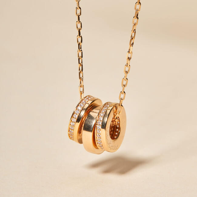 Personalized Unity Necklace, 18K Gold Plated - Necklaces - 3