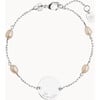 Personalized Pearl Pastille Chain Bracelet, Sterling Silver - Bracelets - 1 - thumbnail