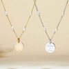 Personalized Pearl Chain Necklace, Sterling Silver - Necklaces - 3