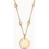 Personalized Pearl Chain Necklace, 18K Gold Plated - Necklaces - 1 - thumbnail
