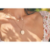 Personalized Signature Disc Necklace, 18K Gold Plated - Necklaces - 3