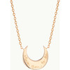 Personalized Moon Necklace, 18K Gold Plated - Necklaces - 1 - thumbnail