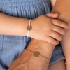 Personalized Mother & Child Bracelet Set, 18K Gold Plated - Necklaces - 2