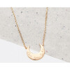 Personalized Moon Necklace, 18K Gold Plated - Necklaces - 3