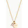 Personalized Mini Crystal Alphabet Necklace, 18K Gold Plated - Necklaces - 1 - thumbnail
