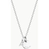 Personalized Mini Crystal Alphabet Necklace, Sterling Silver - Necklaces - 1 - thumbnail