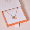 Personalized Mini Alphabet Necklace, 18K Gold Plated - Necklaces - 2