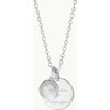 Personalized Message & Birthstone Necklace, Sterling Silver - Necklaces - 2